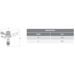 Aspersor para irrigação 360° Tigre Pingo 3,0 F 3036