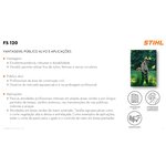 Roçadeira Stihl FS 120 a Gasolina com Trimcut 32-2 