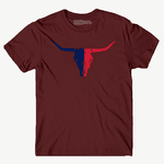 CAMISA MASCULINA TEXAS T-SHIRT PREMIUM- VERMELHO