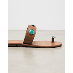 Sandália Rasteira Biarritz - Caramelo