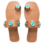 Sandália Rasteira Biarritz - Caramelo