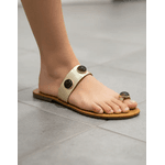 Sandália Rasteira Biarritz - Dourada