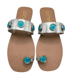 Sandália Rasteira Biarritz - Prata