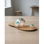 Sandália Rasteira Biarritz - Prata