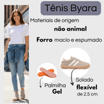 Tênis Feminino Casual Sintético Cinza - Byara
