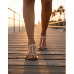 Sandália T Strap - Dourada