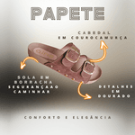 Sandália Slide Verona - Marrom