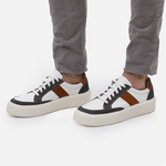 Tênis Casual Everest Tricolor Branco Cinza Castor 