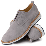 Sapato Masculino Brogue Elite Camurça Cinza