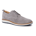 Sapato Masculino Brogue Elite Camurça Cinza