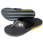 Chinelo ortopédico tamanho grande Alley Surf salto amarelo