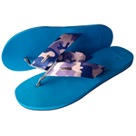 Chinelo para dismetria óssea, de Compensação de altura Unissex camuflado bege azul