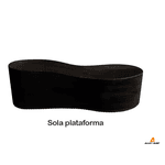 Sandália de compensação de altura, palmilha slim arcos cristal Alley Surf