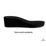 Sandália de compensação de altura, palmilha slim arcos cristal Alley Surf