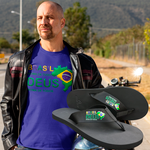 kit camiseta básica com chinelo flep flop Brasil acima de tudo e Deus acima de todos.