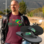 kit camiseta básica com chinelo flep flop Brasil acima de tudo e Deus acima de todos.