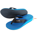 Chinelo ortopédico para esporão salto de 3cm anabela Azul
