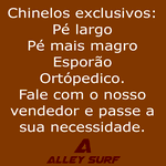 Chinelo ortopédico entre sola e salto vermelho Alley Surf, esporão calcâneo