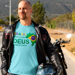 Camiseta Brasil acima de todos Deus acima de tudo.