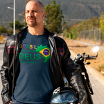 Camiseta Brasil acima de todos Deus acima de tudo.