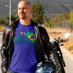 Camiseta Brasil acima de todos Deus acima de tudo.
