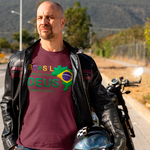 Camiseta Brasil acima de todos Deus acima de tudo.