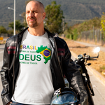 Camiseta Brasil acima de todos Deus acima de tudo.