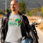 Camiseta Brasil acima de todos Deus acima de tudo.