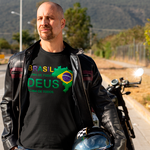Camiseta Brasil acima de todos Deus acima de tudo.