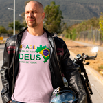 Camiseta Brasil acima de todos Deus acima de tudo.