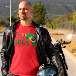 Camiseta Brasil acima de todos Deus acima de tudo.