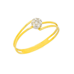 Anel em Ouro 18k com Pedra de Zirconia Disponivel em Todas as Cores 