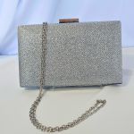 Bolsa Clutch Pequena De Festa, Elegância Para Casamento, Formatura E Balada Prata