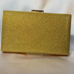 Bolsa Clutch Pequena De Festa, Elegância Para Casamento, Formatura E Balada Dourado