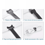 Abraçadeiras De Velcro- Kit 50 Unidades Para Enrolar Cabos .