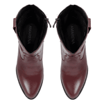 Bota Western Carolina Couro Bordô