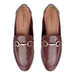 Loafer Laila Couro Bordô