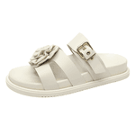 Papete Ana Couro Off White