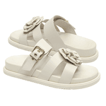 Papete Ana Couro Off White