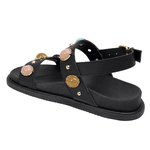 Papete Carol Couro Preto