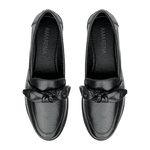 Mocassim Lavínia Couro Preto