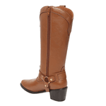 Bota Western Couro Texas Caramelo