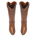 Bota Western Couro Texas Caramelo