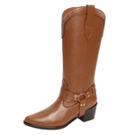 Bota Western Couro Texas Caramelo