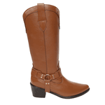 Bota Western Couro Texas Caramelo