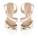 Sandália Mirela Couro Off White