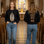 Moletom Nossa Senhora De Guadalupe Cristão Católico Algodão Preto