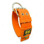 Coleira Para Cachorro Personalizada Laranja e Vermelho