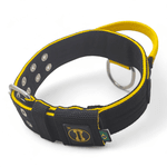 Coleira Poderosso Personalizada (Preto e Amarelo)