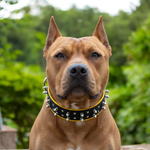 Coleira Amorosso Spike (preto e amarelo)